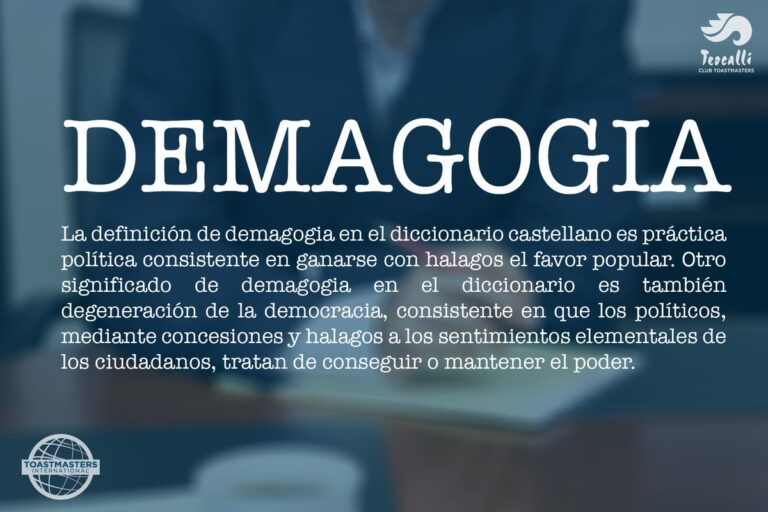 ¿Qué es la Demagogia?