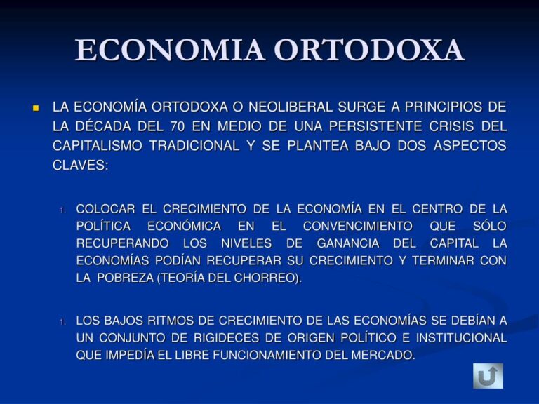 ¿Qué es la Economía Ortodoxa?