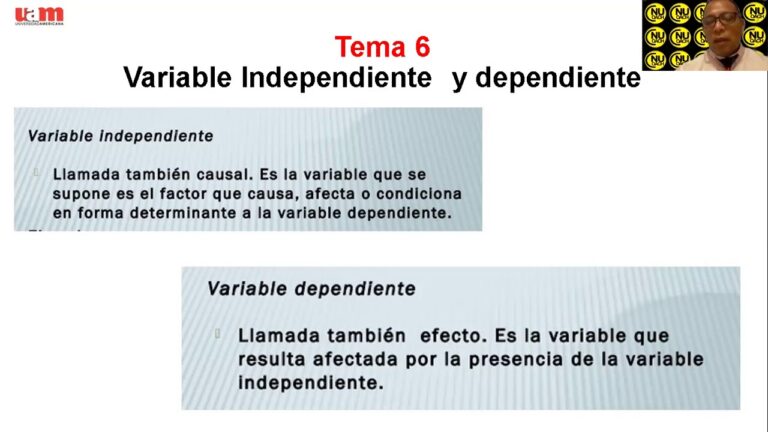 ¿Qué es una Variable Independiente?