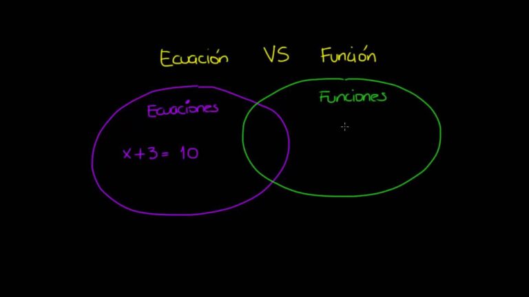 ¿Qué hay de diferente entre una función y una ecuación? Explicado de forma sencilla.